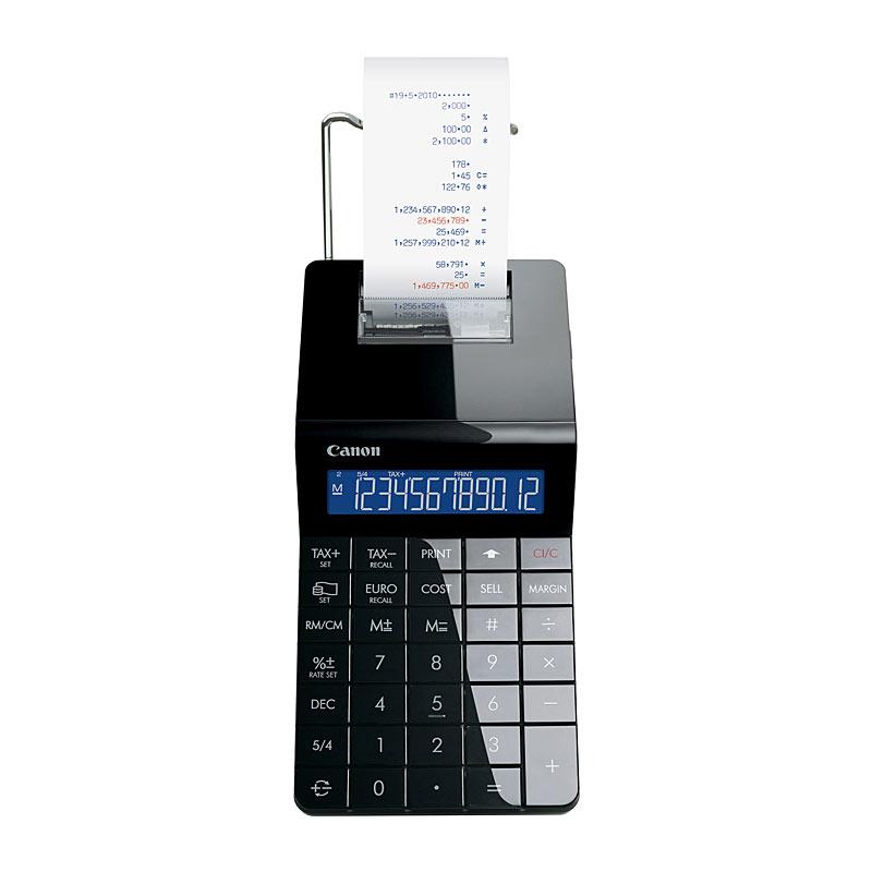 Printing calculator with digital display.
