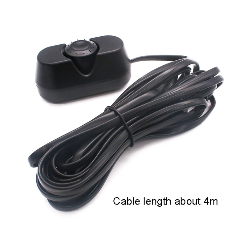 Car Amplifier Subwoofer Remote Volume Level Adjuster Tuner Controller with a sleek design and four-pin interface for easy volume control.