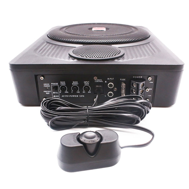 Car Amplifier Subwoofer Remote Volume Level Adjuster Tuner Controller with a sleek design and four-pin interface for easy volume control.