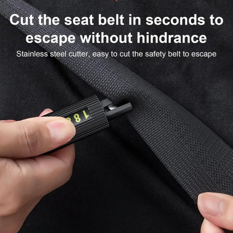 Car Multi-functional Emergency Safety Hammer with a sleek design, featuring a glass breaker and seatbelt cutter, ideal for emergency situations.