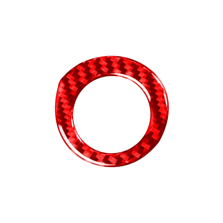 Carbon Fiber Car Ignition Key Ring Decorative Sticker designed for Toyota, featuring a sleek and modern look.