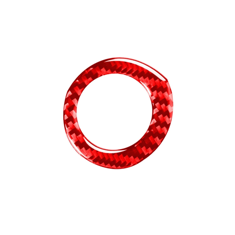 Carbon Fiber Car Ignition Key Ring Decorative Sticker designed for Toyota, featuring a sleek and modern look.