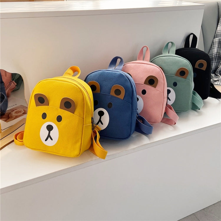Cartoon Kindergarten Schoolbag for boys and girls, featuring a cute design made of canvas and PU leather, perfect for ages 2-5.