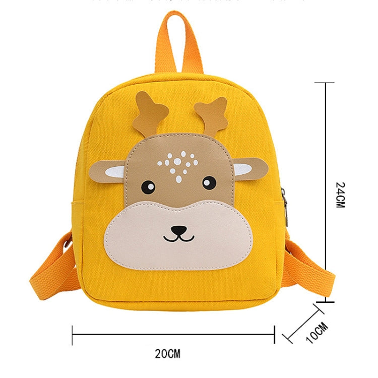 Cartoon Kindergarten Schoolbag for boys and girls, featuring a cute design made of canvas and PU leather, perfect for ages 2-5.