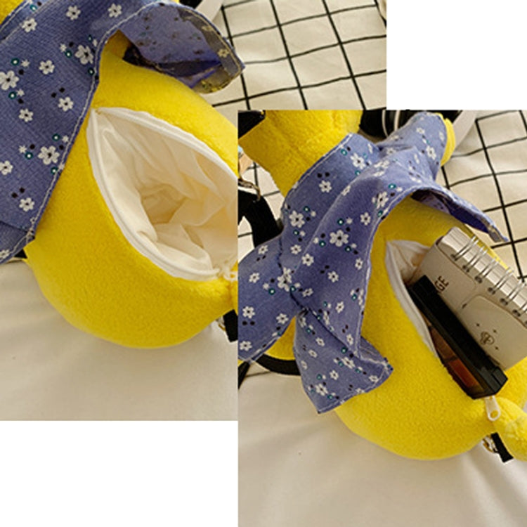 Cartoon Plush Doll Shoulder Bag featuring a cute puppy design, made from soft plush and polyester, ideal for carrying small items.