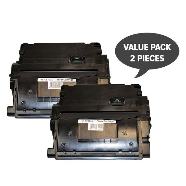Two CE390X Premium Generic Laser Cartridges, designed for high-quality printing and compatibility with HP printers.