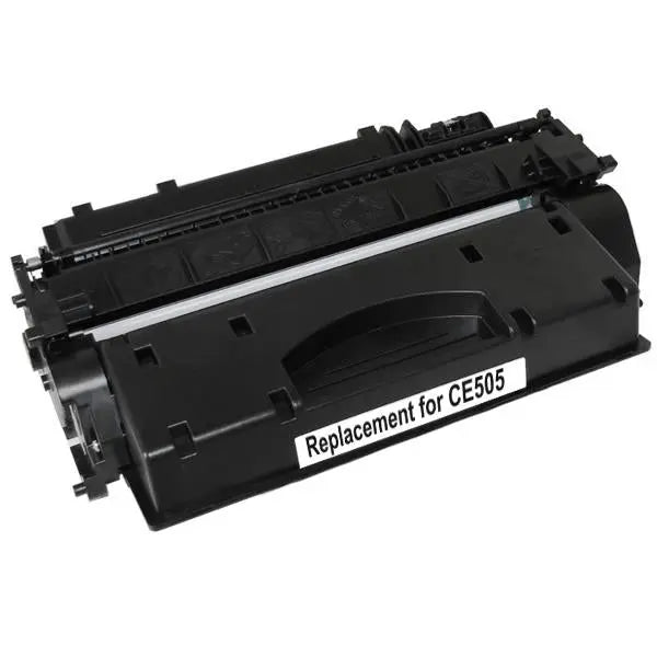 CE505A #05A Black Premium Generic Toner cartridge, showcasing its sleek design and packaging.