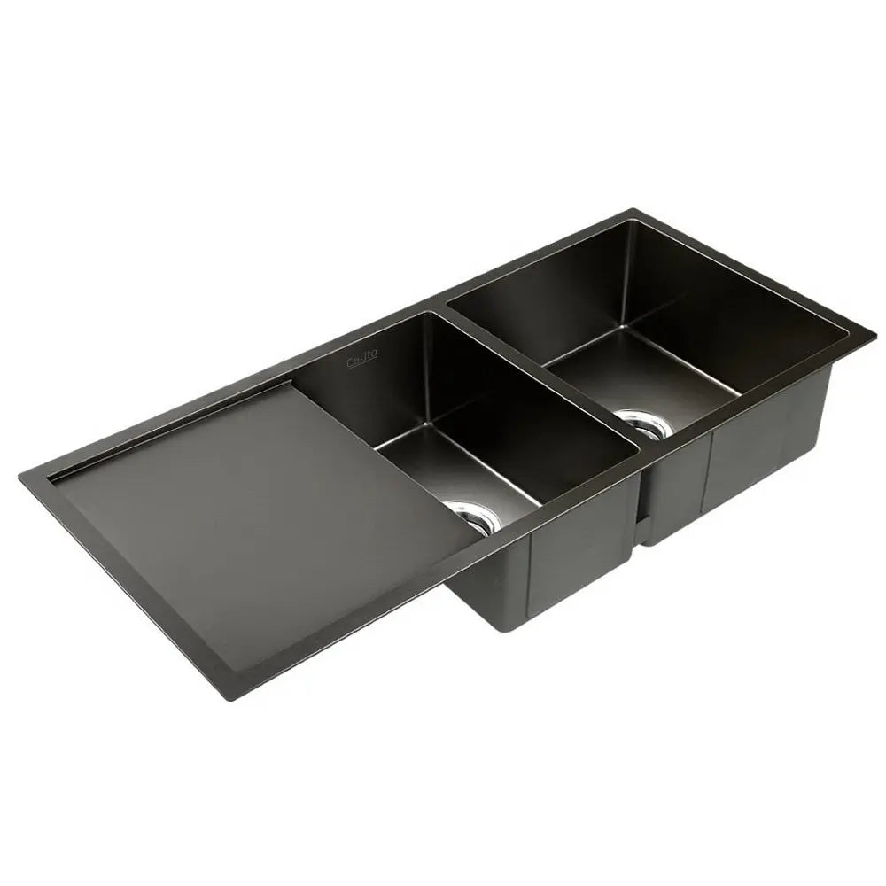 Cefito 100cm x 45cm Stainless Steel Kitchen Sink showcasing its sleek design and durable construction.