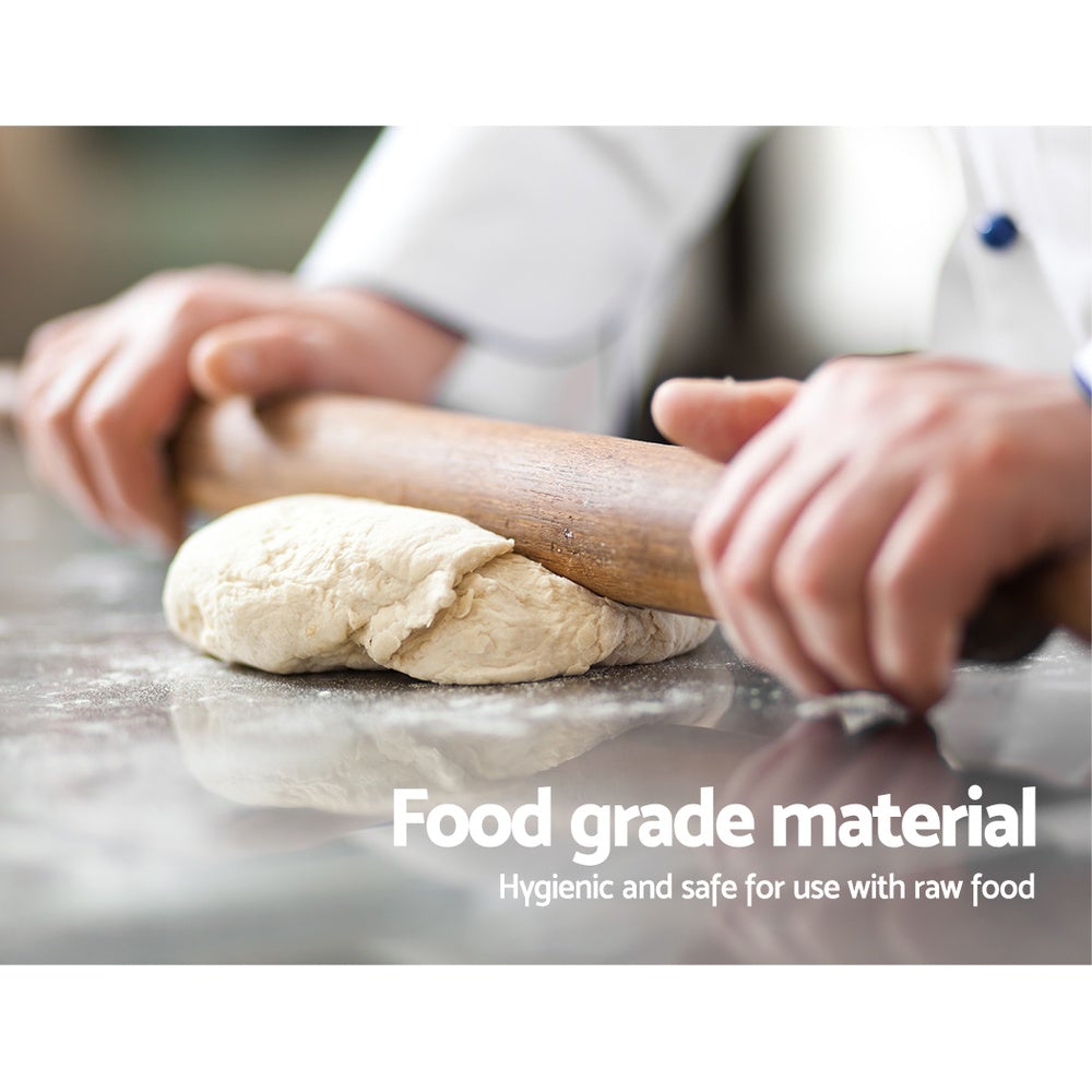 Cefito 1524 x 610mm Commercial Stainless Steel Kitchen Bench with adjustable under-shelving and robust steel legs, ideal for food preparation.