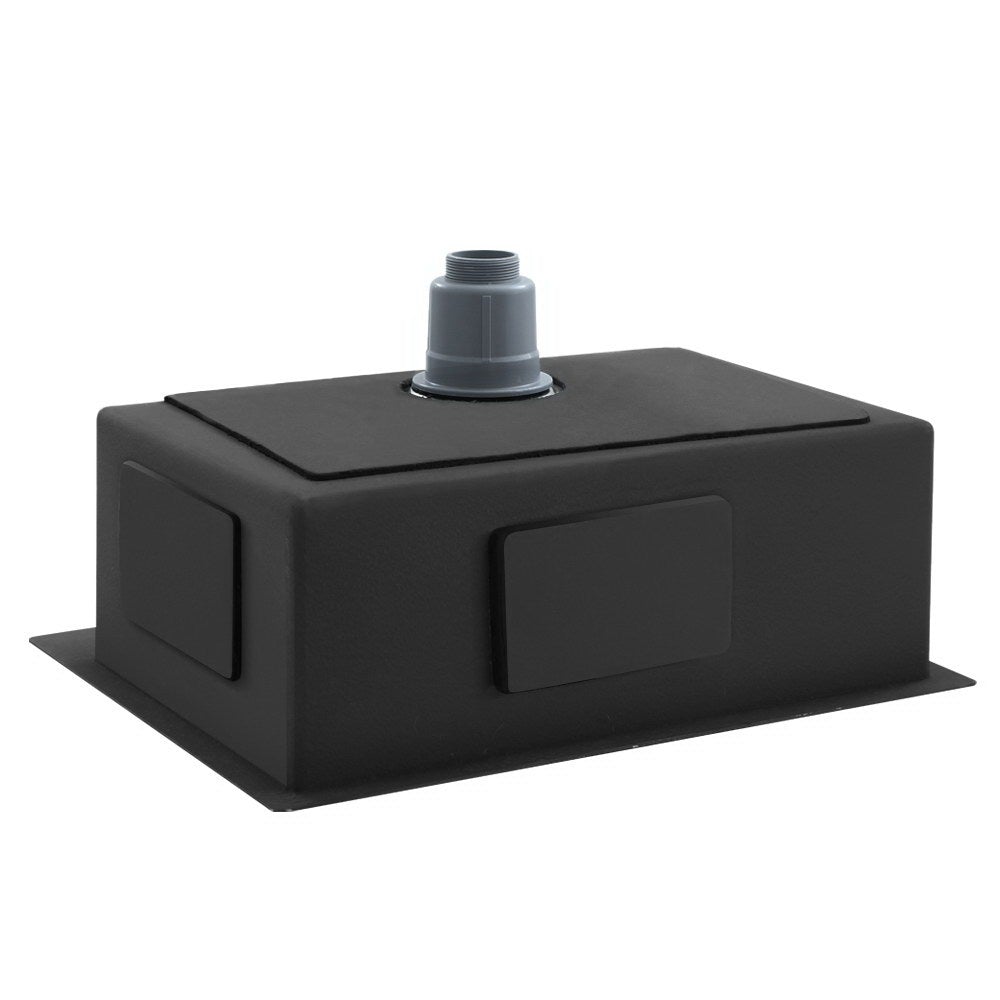 Cefito 60cm x 45cm Stainless Steel Kitchen Sink with satin finish and rounded corners, showcasing its modern design and durable construction.