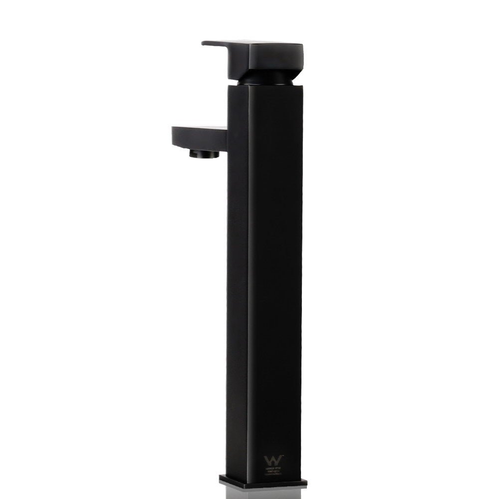 Cefito Basin Mixer Tap Faucet in sleek black finish, showcasing its modern design and high-quality materials.