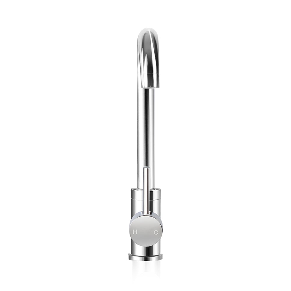 Cefito Mixer Kitchen Faucet Tap in polished chrome with a swivel spout, showcasing its modern design and high-quality materials.
