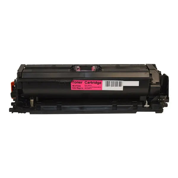 CF333A #654A Magenta Premium Generic Toner Cartridge with vibrant magenta color and sleek design.