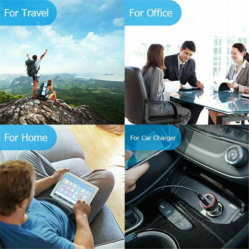 Charging Data Cable 5 Pack featuring nylon braided design, available in 3ft, 6ft, and 10ft lengths for Apple devices.