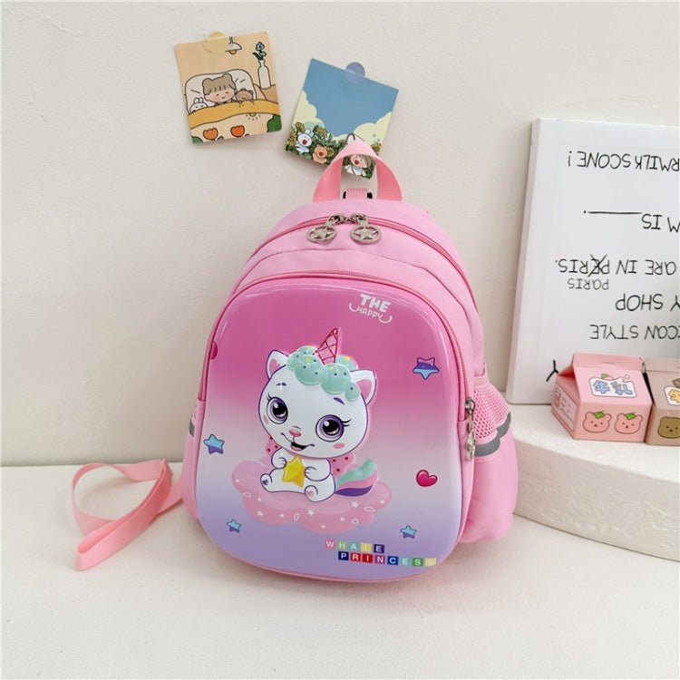 Children Kindergarten School Bag featuring a cute cartoon design, durable hard shell, and adjustable shoulder straps for comfort.