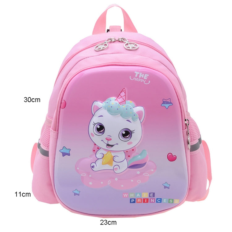 Children Kindergarten School Bag featuring a cute cartoon design, durable hard shell, and adjustable shoulder straps for comfort.