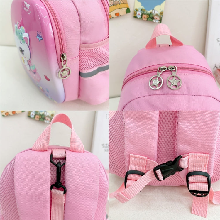 Children Kindergarten School Bag featuring a cute cartoon design, durable hard shell, and adjustable shoulder straps for comfort.