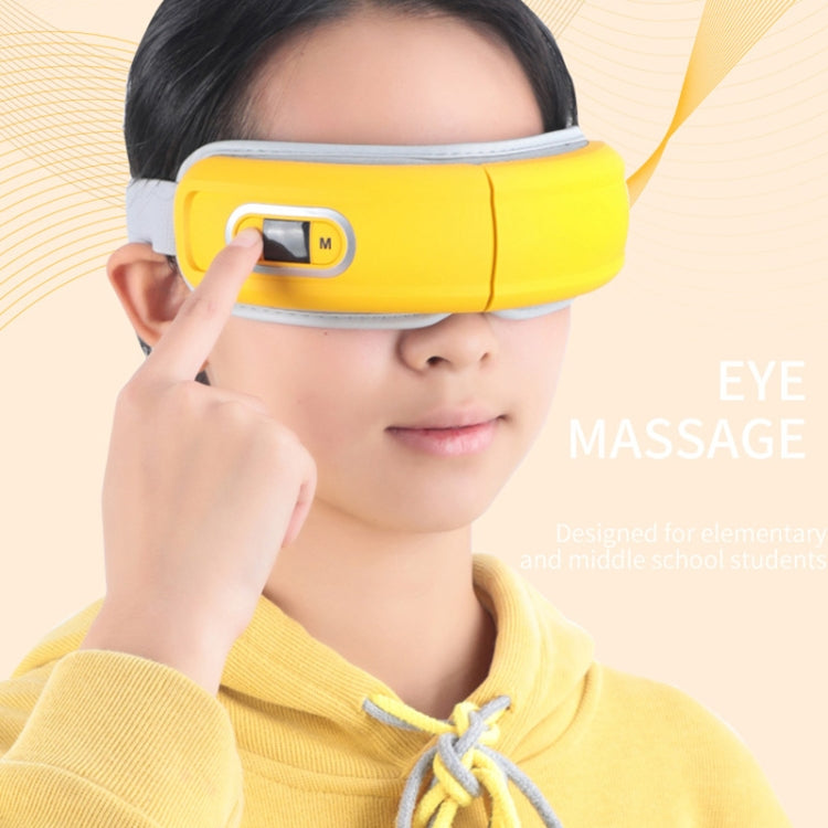 Children Smart Eye Protector Eye Hot Compress Vision Goggles in pink, featuring a sleek design with airbag kneading and USB charging capability.