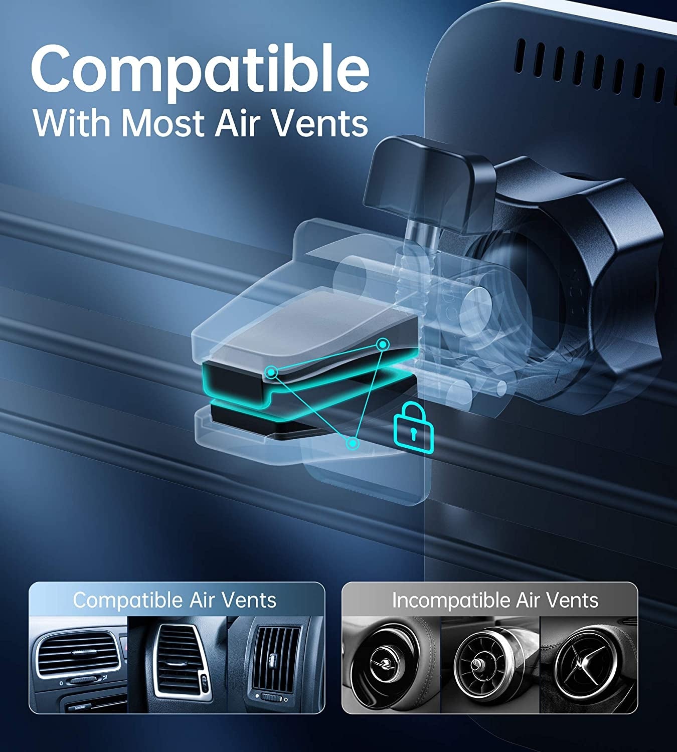 CHOETECH T200F-201 15W MagLeap Magnetic Wireless Car Charger Holder with a sleek design and adjustable mount.