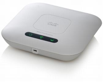 CISCO WAP321 Wireless-N Access Point with dual-band capabilities and multiple connectivity options.
