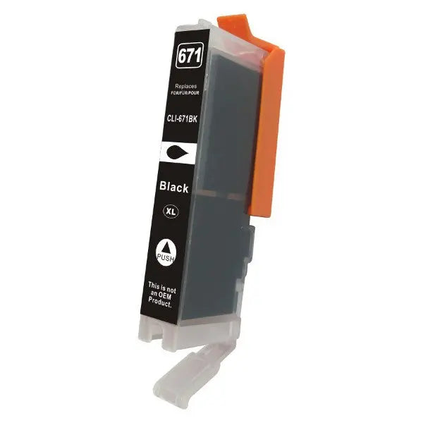 CLI-671XL Black Premium Compatible Inkjet Cartridge with high-quality ink for vibrant printing.