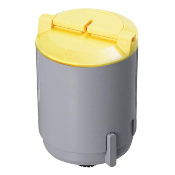 CLP-Y300A Yellow Premium Generic Toner cartridge, showcasing its vibrant yellow color and sleek design.