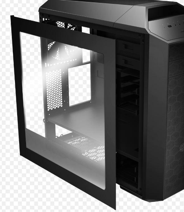 Cooler Master Mastercase 5 Window Side Panel upgrade kit showcasing a sleek design with a clear window for visibility.