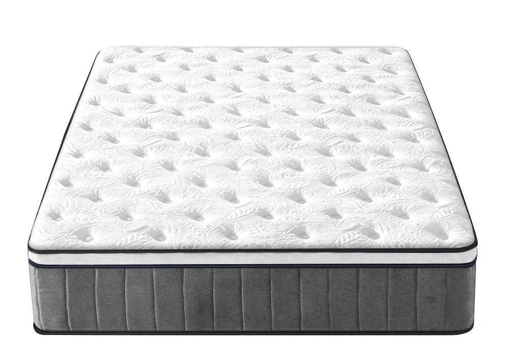 Cooling Gel Hepta-Zone Hybrid Tri-Foam Spring Euro Mattress showcasing its luxurious design and comfort features.