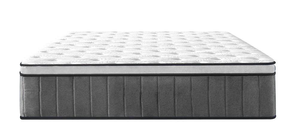 Cooling Gel Hepta-Zone Hybrid Tri-Foam Spring Euro Mattress showcasing its luxurious design and comfort features.