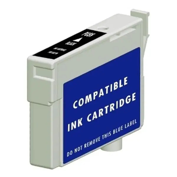 High capacity black ink cartridge designed for inkjet printers, featuring professional quality components and ink for vibrant printing.