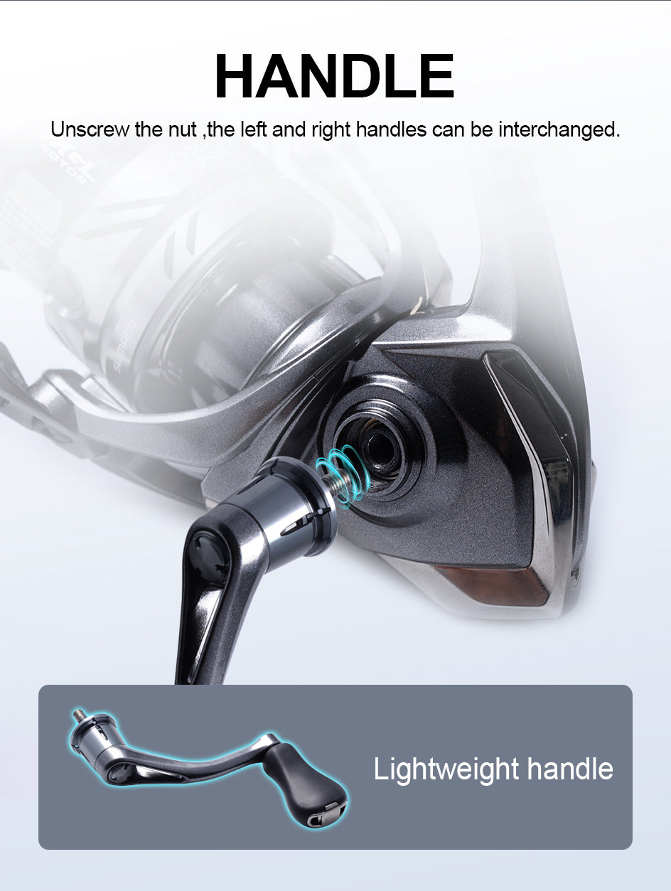 COMPLEX XR 2500/2500HG fishing reel with CI4+ body and HAGANE technology, showcasing its sleek design and advanced features.