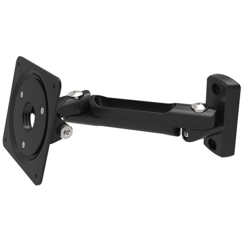 COMPULOCKS Swing Wall Mount Arm showcasing its adjustable design and sturdy build, ideal for mounting devices securely.