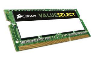 CORSAIR 4GB DDR3L SODIMM memory module with 204 pins, designed for notebooks, featuring 1600MHz speed and 1.35V voltage.