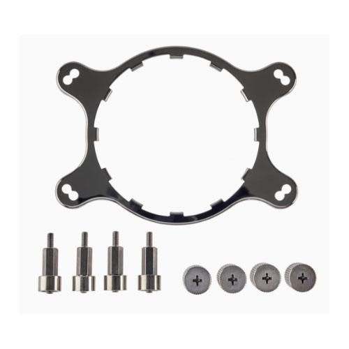 CORSAIR AM4 Bracket for Liquid CPU Cooler with installation hardware including stand-offs and thumb screws.