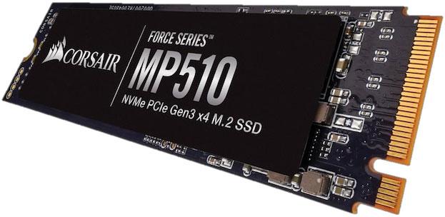 CORSAIR Force MP510 1.92TB NVMe PCIe SSD M.2 with sleek design and high-performance specifications.