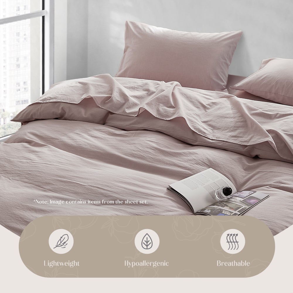 Cosy Club Duvet Cover Quilt Set featuring soft 100% cotton fabric in various colors, including a quilt cover and pillowcase.