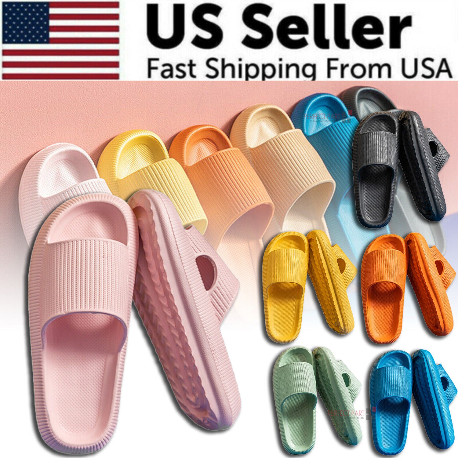 Cozy Pillow Slides Anti-Slip Sandals in various colors, showcasing their ultra-soft material and ergonomic design.
