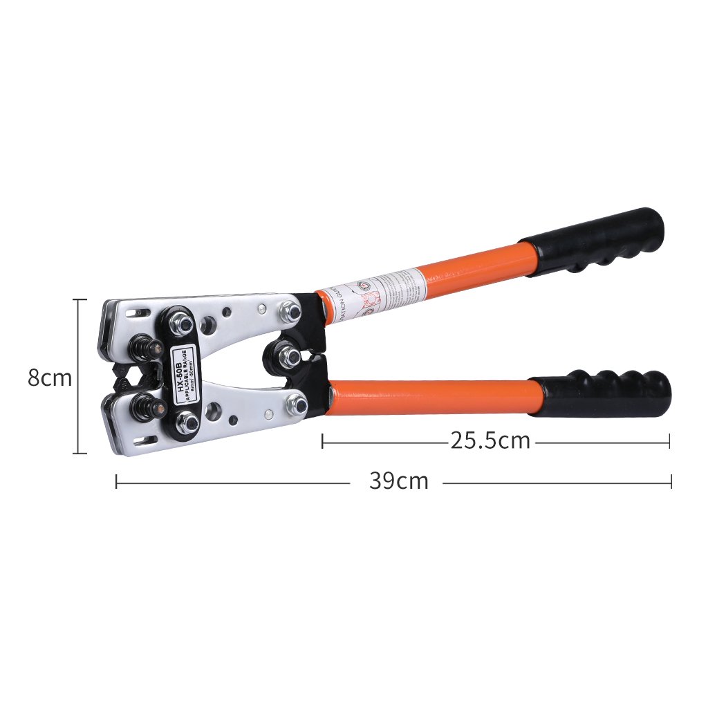 Crimping Tool Cable Crimper with ergonomic handle and multiple crimping dies for precise wire connections.