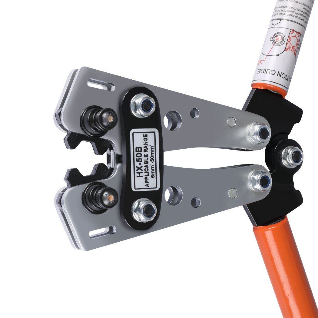 Crimping Tool Cable Crimper with ergonomic handle and multiple crimping dies for precise wire connections.