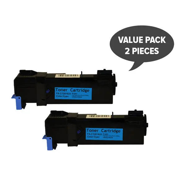 CT201633 CP305 Cyan Generic Toner Cartridge set of 2, featuring premium quality and vibrant cyan color for laser printers.