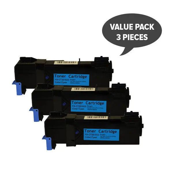 CT201633 CP305 Cyan Generic Toner Cartridge set of 3, featuring high-quality cyan toner cartridges for laser printers.