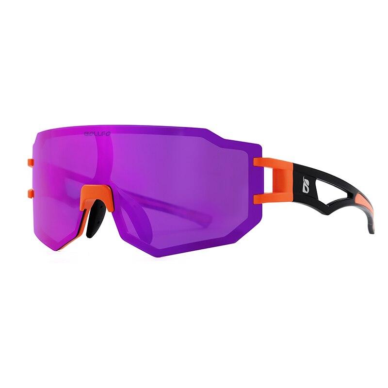 A pair of stylish photochromic cycling sunglasses designed for men and women, featuring UV protection and a lightweight frame.