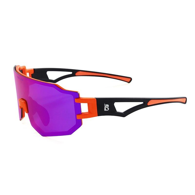 A pair of stylish photochromic cycling sunglasses designed for men and women, featuring UV protection and a lightweight frame.