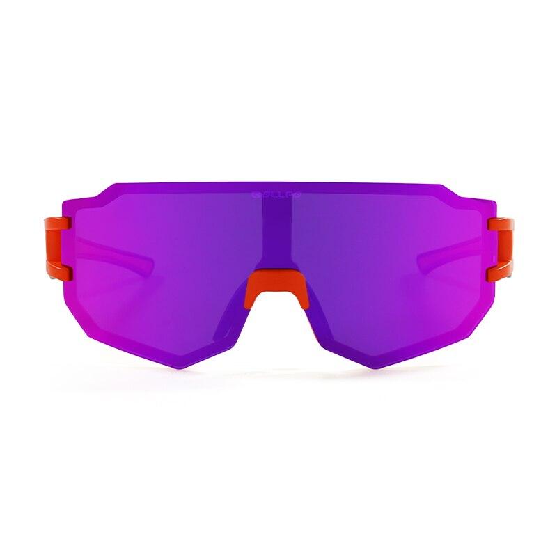 A pair of stylish photochromic cycling sunglasses designed for men and women, featuring UV protection and a lightweight frame.