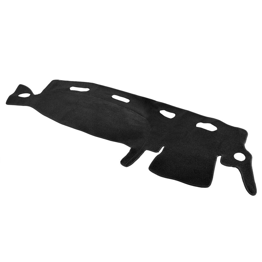 Dashboard Mat Dash Cover Carpet for 1998-2001 Dodge Ram 1500, 2500, 3500, showcasing its sleek black design and premium suede material.