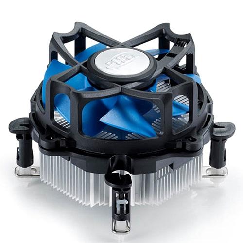 DEEPCOOL Alta 7 CPU Cooler with a 92mm fan, designed for Intel processors, featuring an aluminum heatsink and push-pin installation.