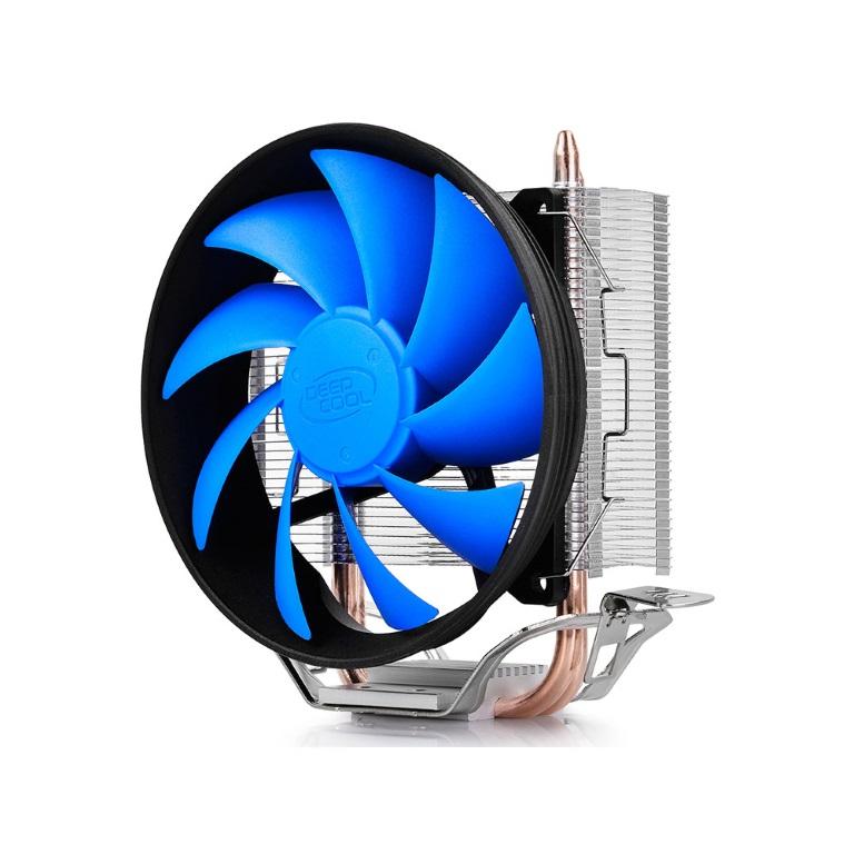 DEEPCOOL Gammaxx 200T CPU cooler with a 12cm PWM fan and large heatsink, designed for efficient heat dissipation and universal compatibility.