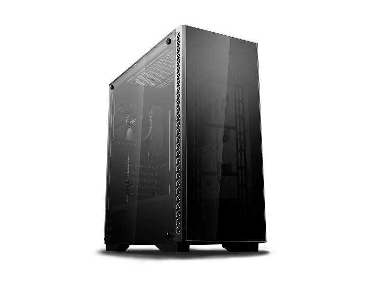 DEEPCOOL MATREXX 50 Mid-Tower Case with tempered glass panels and spacious interior for optimal cooling and cable management.