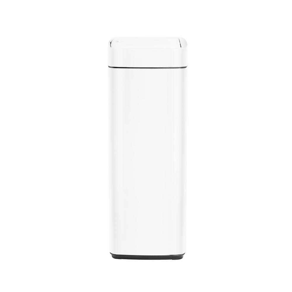 Devanti 45L Sensor Bin in white, featuring a sleek design and motion sensor lid for hands-free operation.