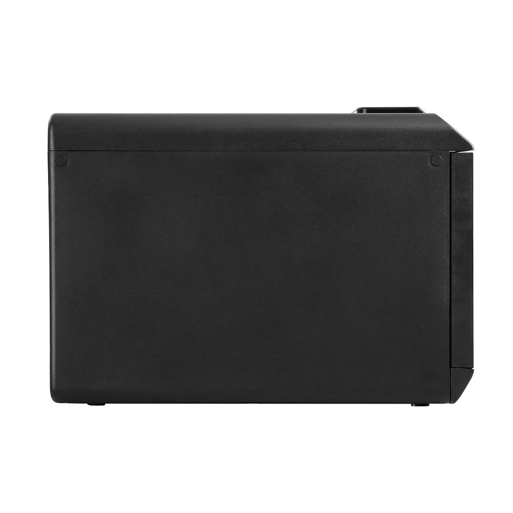 Devanti 6 Tray Food Dehydrator in black with stainless steel trays, showcasing its transparent door and LCD control panel.